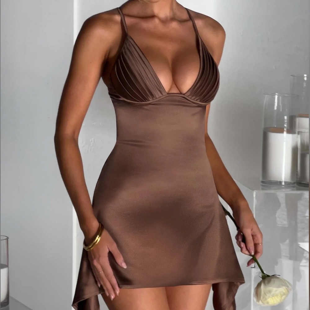 🆕 Babyboo Clarise Mini Dress in Chocolate